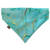 Tyrkysový šátek pro psa Marble Turquoise