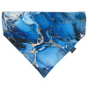 Šátek pro psa v modré barvě Marble Ocean