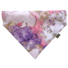 Růžovo-fialový šátek pro psa se zlatými detaily Stardust