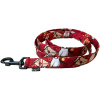Vodítko pro psa červené Hogwarts Red pro fanoušky Harryho Pottera