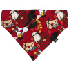 Šátek pro psa červený Hogwarts Red pro fanoušky Harryho Pottera