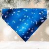 Modrý šátek pro psa s hvězdičkami.