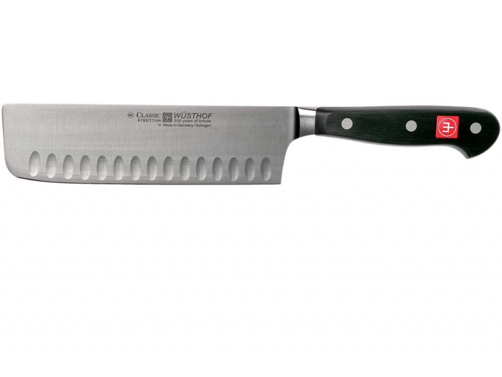 Japonský nůž Nakiri 17 cm výbrus, Wüsthof Classic
