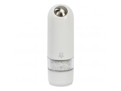 Peugeot ALASKA Elektrický mlýnek na sůl, polykarbonát / chromovaný plast, bílý 17 cm