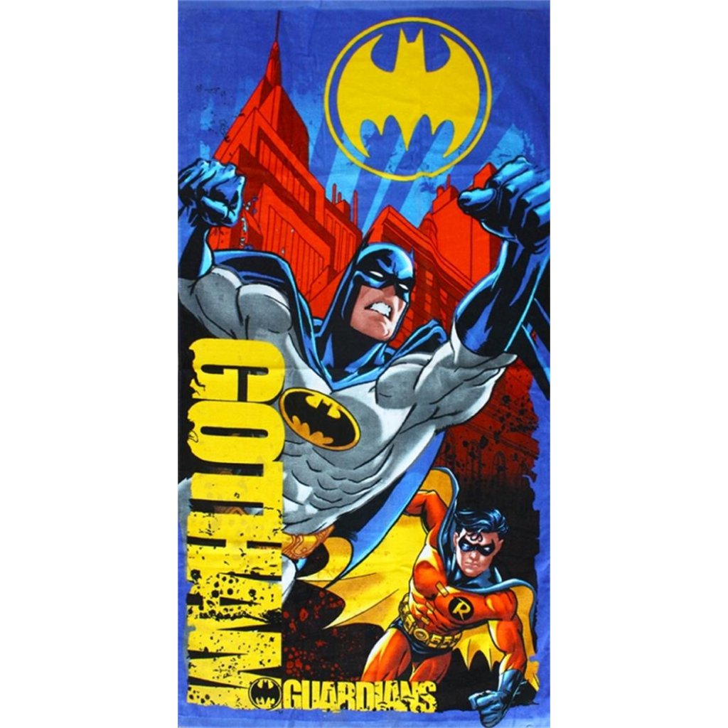 Plážová osuška Batman a Robin 70 x 140 cm