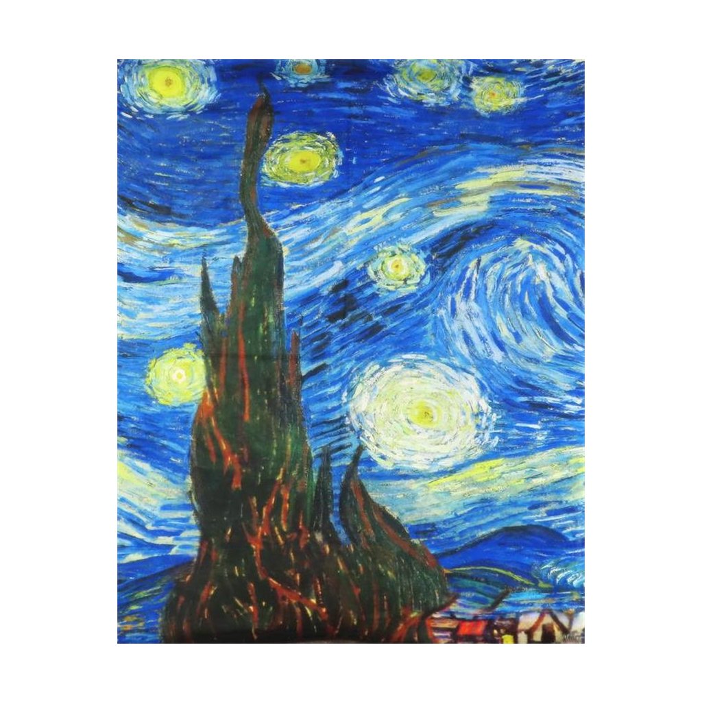 Šála 180 x 70 cm Vincent van Gogh Hvězdná noc