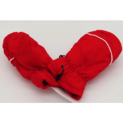 Dětské zimní palčákové rukavice červená
