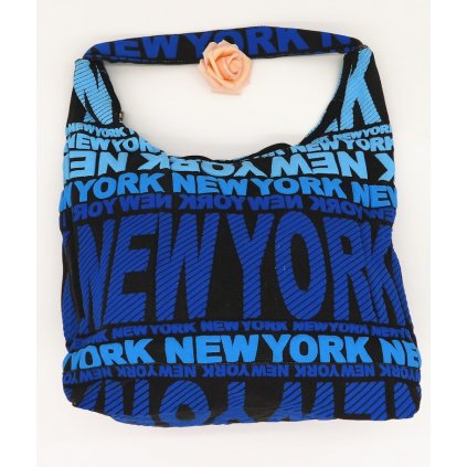 Dámská látková taška přes rameno New York modrá