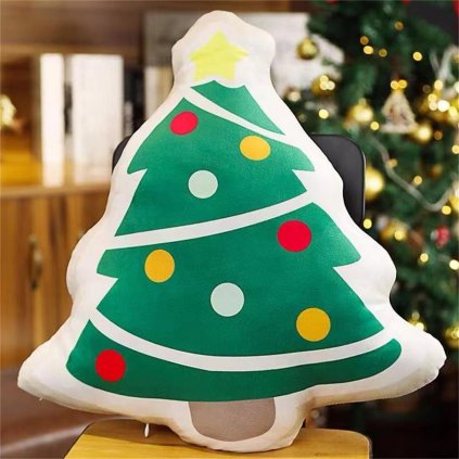 Polštář s vánočním motivem stromek 55 cm
