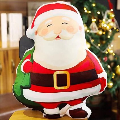 Polštář s vánočním motivem Santa Claus 55 cm