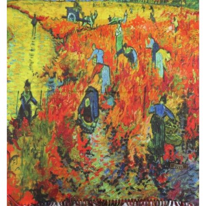 Šála 180 x 70 cm Vincent van Gogh The Red Vineyard