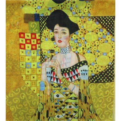 Šála bavlněná 180 x 70 cm Gustav Klimt: Adele Bloch-Bauer I