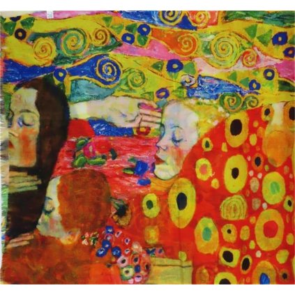 Šála bavlněná 180 x 70 cm Naděje II od Gustava Klimta