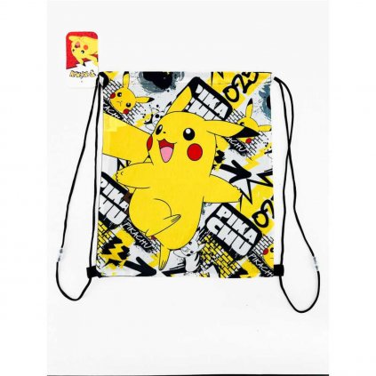 Sáček na přezůvky Pikachu 41 x 33cm