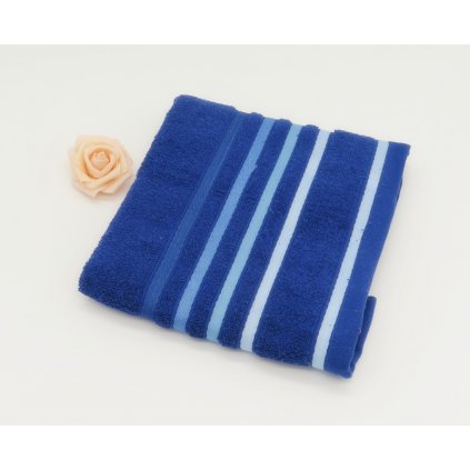 Froté ručník bavlna 50 x 90 cm modrá