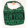 Dámská látková taška přes rameno New York zelená