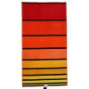 Oboustranná osuška pruhy červená 90 x 170 cm