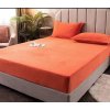 Prostěradlo mikroplyš 180 x 200 cm oranžová