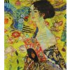 Šála bavlněná 180 x 70 cm Dáma s vějířem od Gustava Klimta