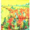Saténový šátek 180 x 70 cm s obrazem Červená vinice od Vincenta van Gogha