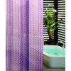 Sprchový závěs 180 x 200 cm 3D kostka fialová