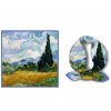 Šátek 53x53 cm--Van Gogh maluje obrazy
