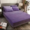 Prostěradlo mikroplyš 180 x 200 cm fialová