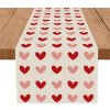 Stolní běhoun se vzorem srdce