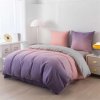 7-dílné povlečení z mikrovlákna140x200 cm růžovo fialové ombré