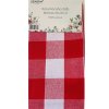 Utěrky v jemném károvaném vzoru-červená 3ks