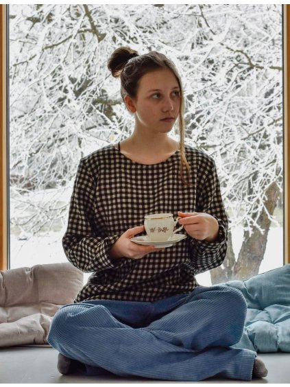 Lněná halena - kostka