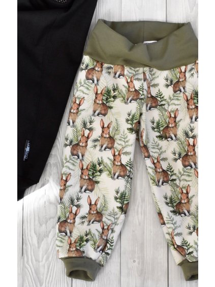 Softshell kalhoty s fleecem - zajíček vel. 86