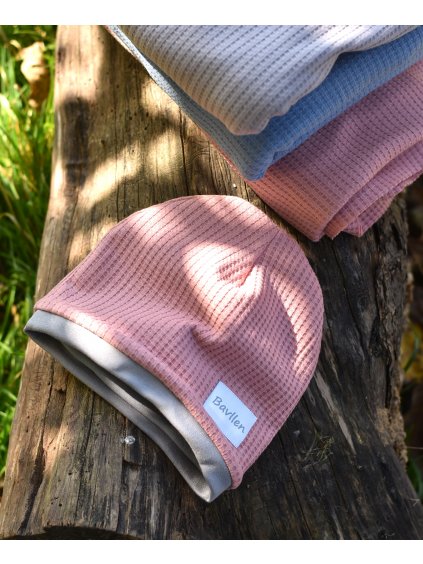 Vafle - klasická čepice s úpletem S