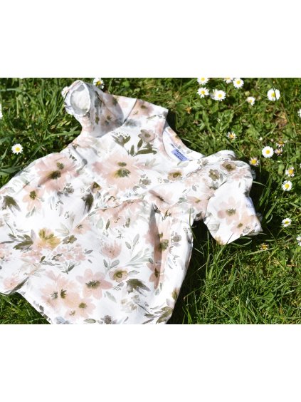 Mušelínové šaty Flowers