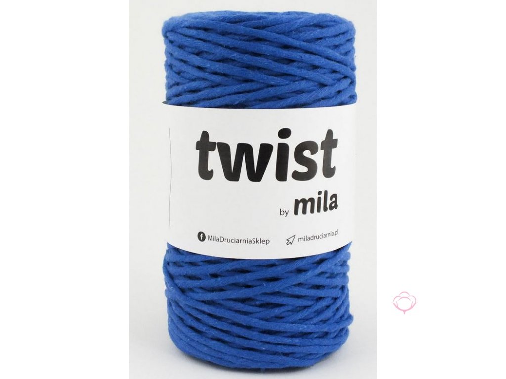 TWIST MILA 3 mm - modrá tmavá