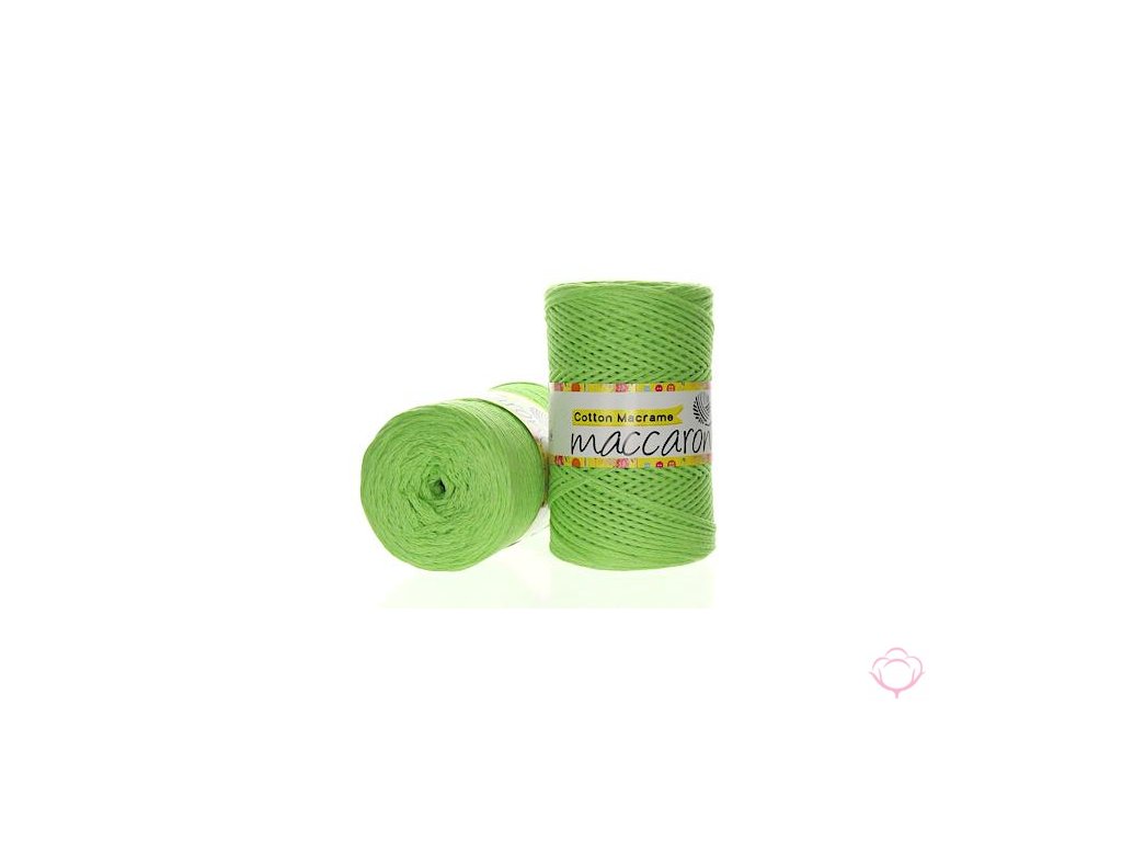 Cotton Macrame 2 mm - jarní zeleň 20_604