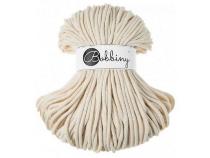 Bavlněná šňůra BOBBINY 5 mm přírodní / natural