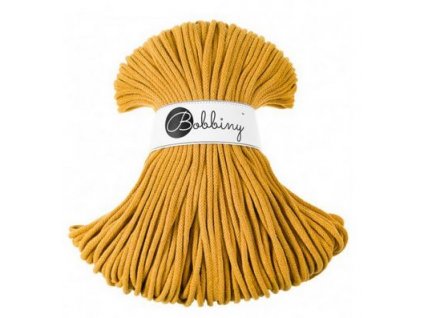 Bavlněná šňůra BOBBINY 5 mm hořčicová / mustard