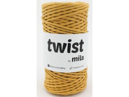 TWIST MILA 3 mm - hořčicová / okrová