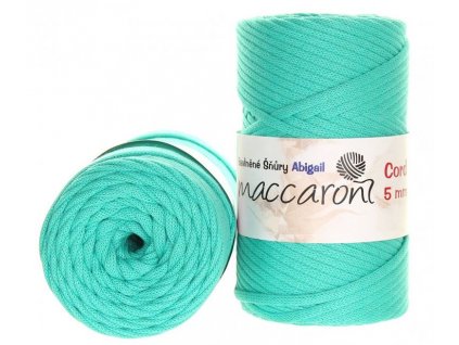 Bavlněná šňůra ABIGAIL 5 mm - tmavě mentolová 405D_01