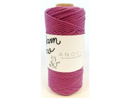 Bavlněná šňůra ANGEL 3 mm - švestková