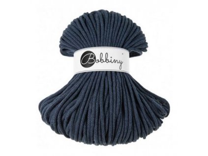 Bavlněná šňůra BOBBINY 5 mm - jeans