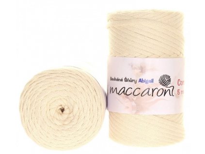 Bavlněná šňůra ABIGAIL 5 mm - krémová 702_01