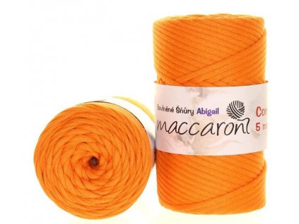 Bavlněná šňůra ABIGAIL 5 mm - oranžová 406D-02