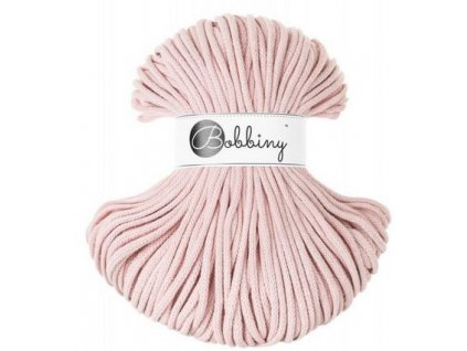 Bavlněná šňůra BOBBINY 5 mm růžová / pastel pink