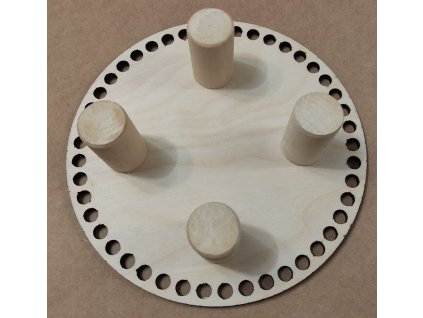 Sada pro výrobu háčkovaného podstavce na květiny 20 cm - 4 nožičky