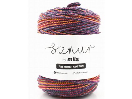 Bavlněná šňůra MILA Premium Cotton 5 mm - mix folk