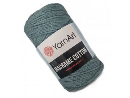 Macrame Cotton 2,0 mm šedozelená 795