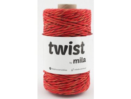 Mila Twist 3 mm mix červená