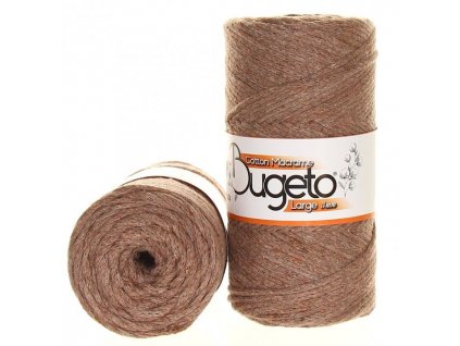 Cotton macrame large 3 mm hnědá 303-223